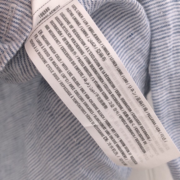 Abercrombie & Fitch Men’s 100% Linen Shirt - Picture 7 of 11